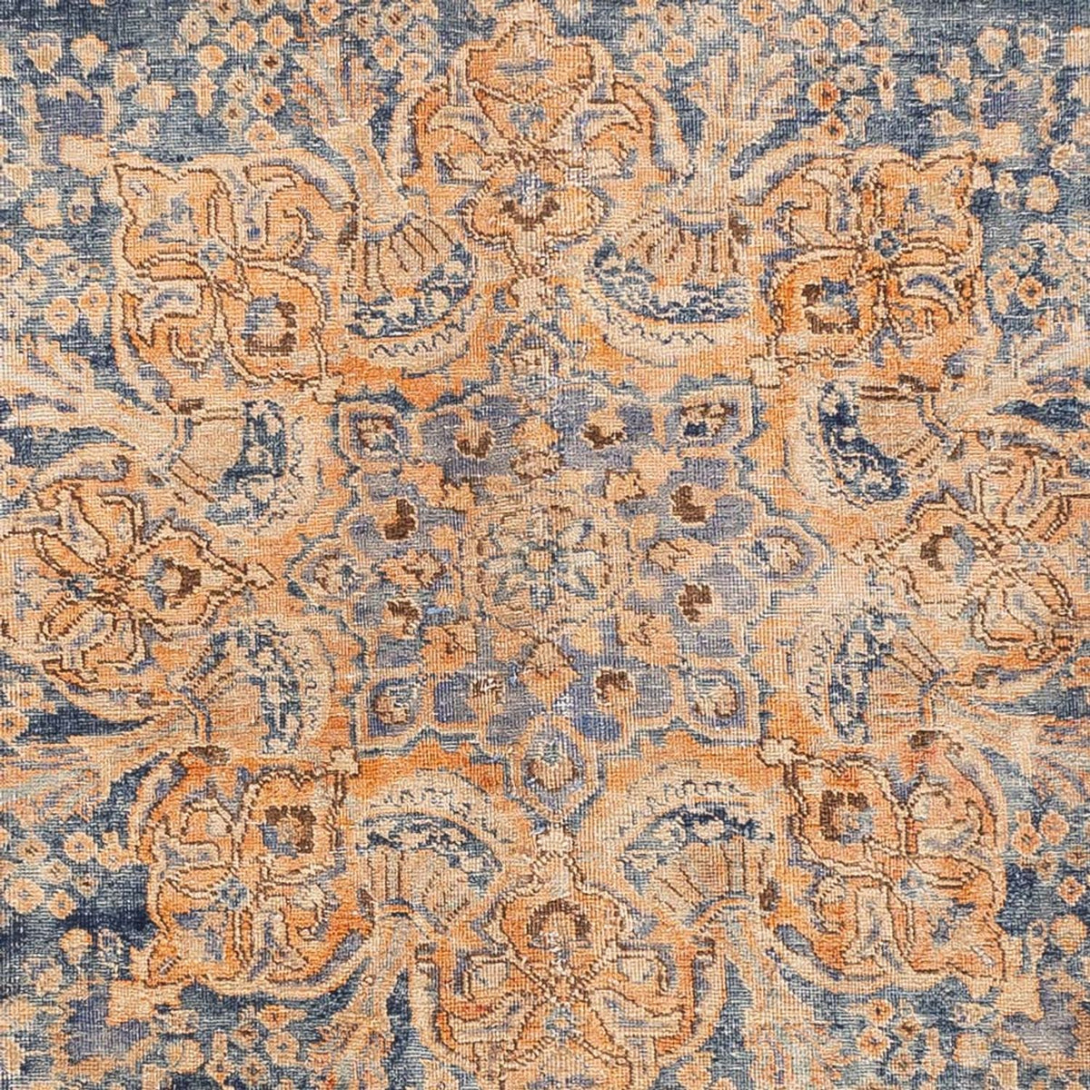 Vintage Teppich - 377 x 280 cm - blau