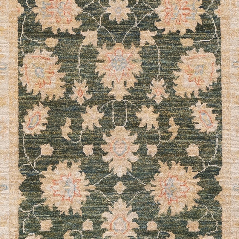 Läufer Ziegler - 393 x 83 cm - olivgrün