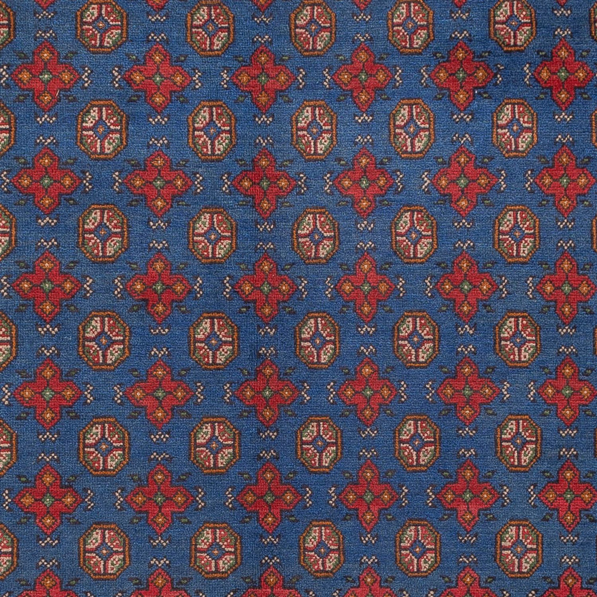 Afghan Teppich - Filpa - 394 x 303 cm - blau