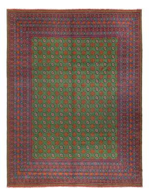 Afghan Teppich - Filpa - 393 x 296 cm - grün