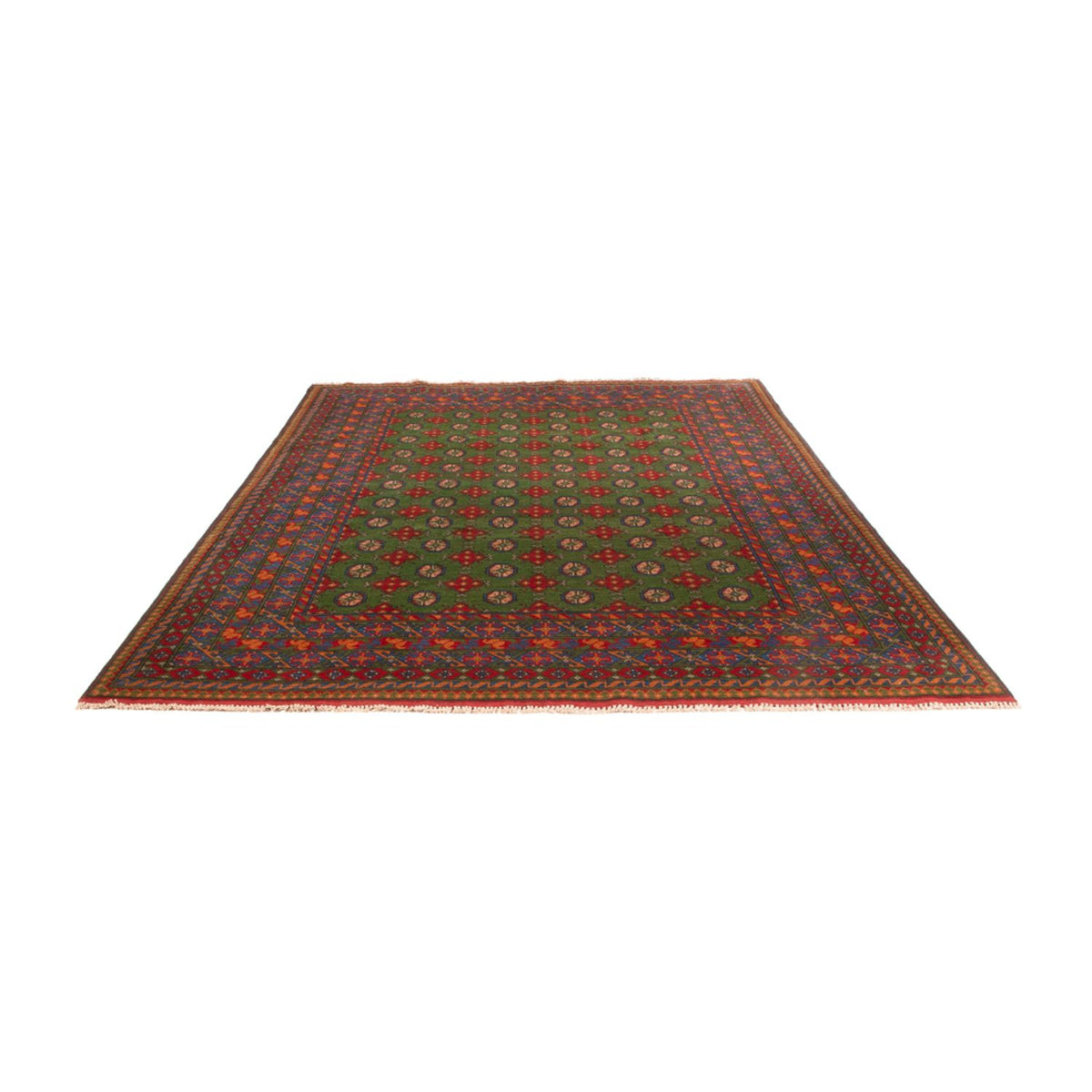 Afghan Teppich - Filpa - 298 x 200 cm - grün