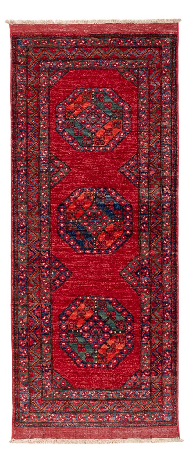 Läufer Afghan - 220 x 87 cm - rot