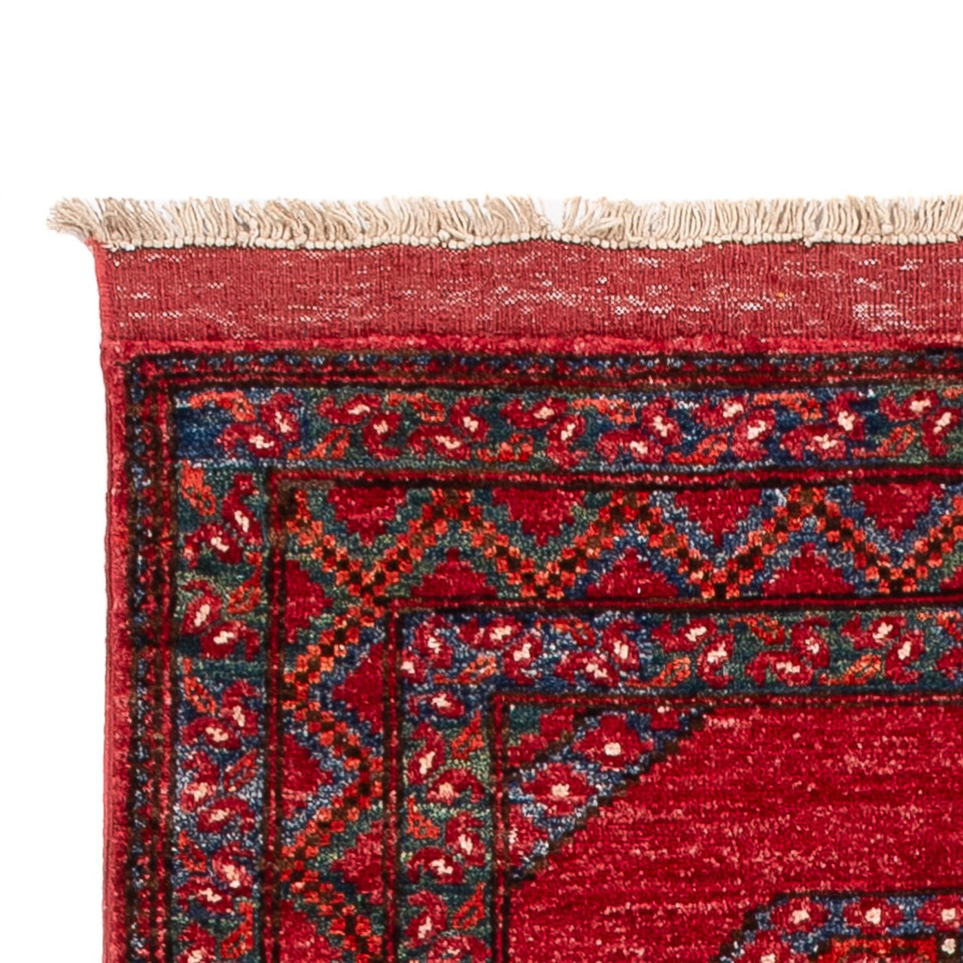 Läufer Afghan - 220 x 87 cm - rot