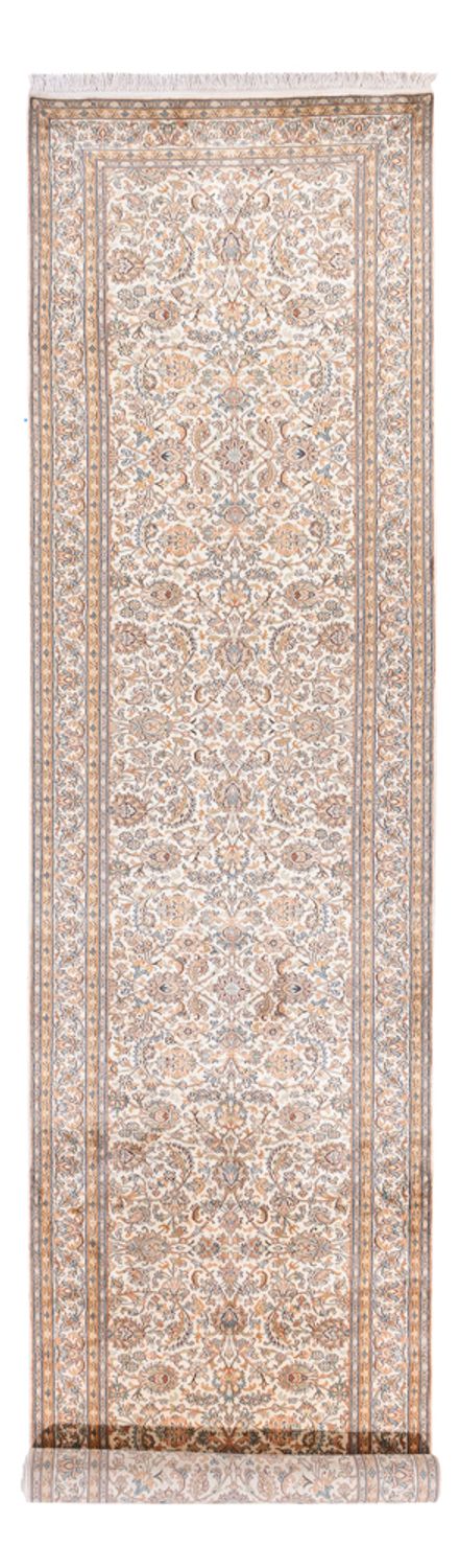 Läufer Seiden - Kaschmir Seide - 447 x 98 cm - creme