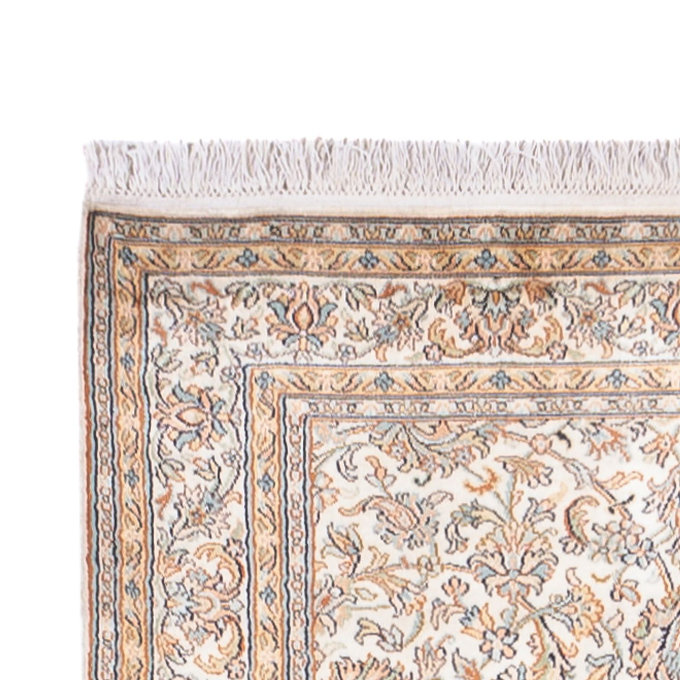 Tapis en soie du Cachemire Tapis 447x98cm - Tapis oriental