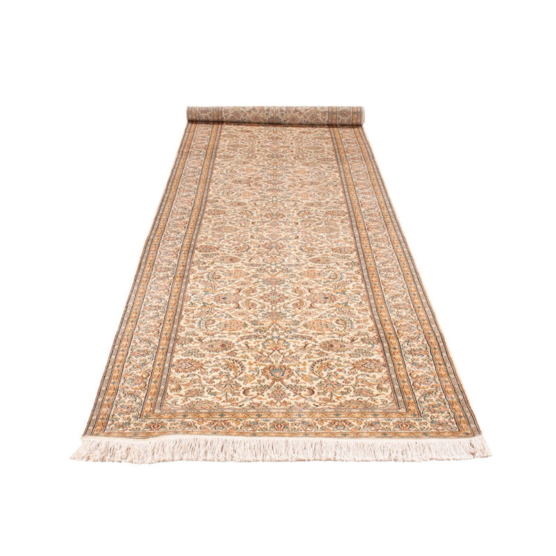 Läufer Seiden - Kaschmir Seide - 447 x 98 cm - creme