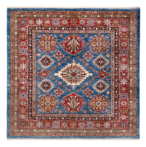 Ziegler Teppich - Kazak quadratisch  - 184 x 187 cm - mehrfarbig
