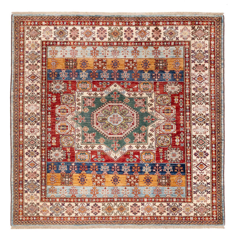 Ziegler Teppich - Kazak quadratisch  - 181 x 185 cm - mehrfarbig