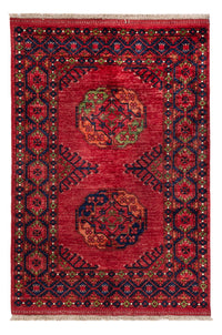 Tappeto afgano - Kunduz - 148 x 100 cm - rosso