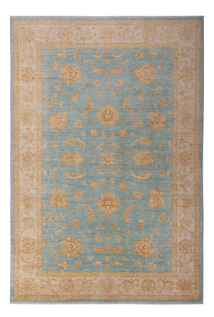 Ziegler Teppich - 303 x 207 cm - hellblau