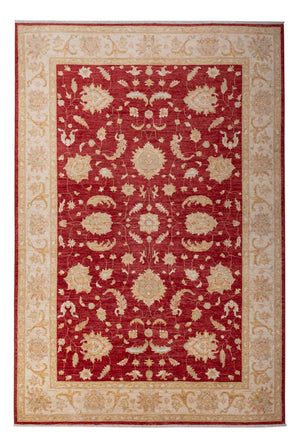 Ziegler Teppich - 303 x 204 cm - dunkelrot