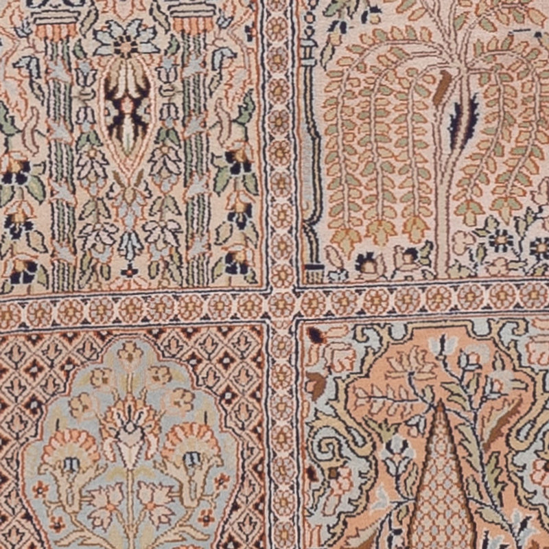 Läufer Seiden - Kaschmir Seide - 259 x 79 cm - beige