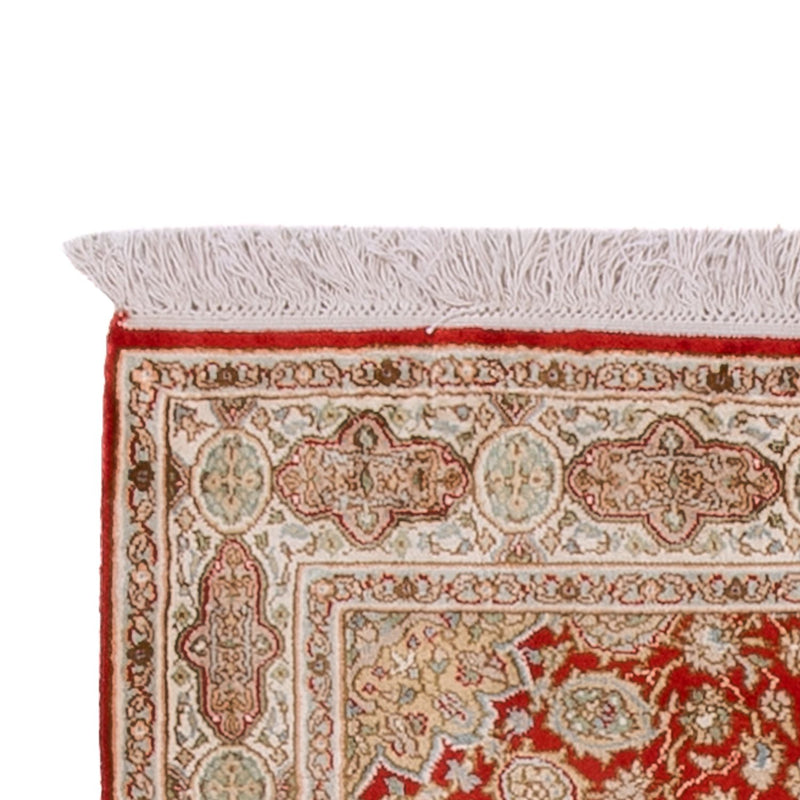 Läufer Seiden - Kaschmir Seide - 251 x 81 cm - rot