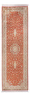 Läufer Seiden - Kaschmir Seide - 251 x 79 cm - rot
