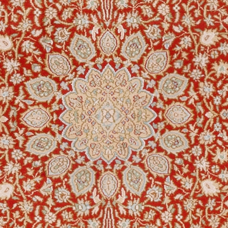Läufer Seiden - Kaschmir Seide - 251 x 79 cm - rot