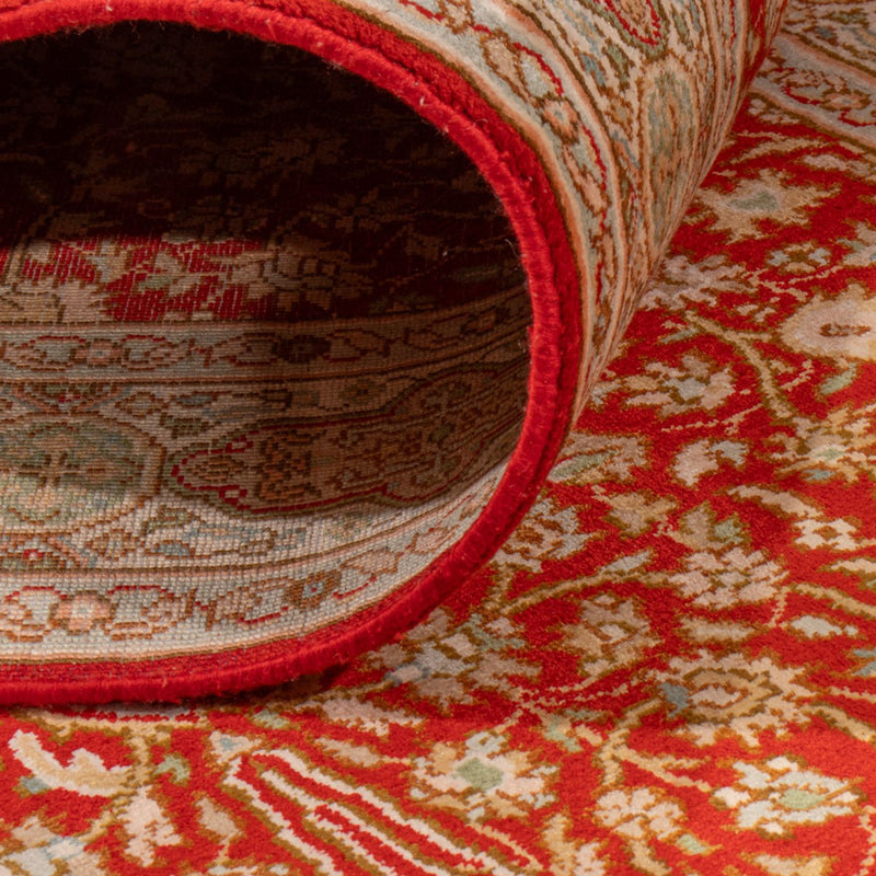 Läufer Seiden - Kaschmir Seide - 251 x 79 cm - rot