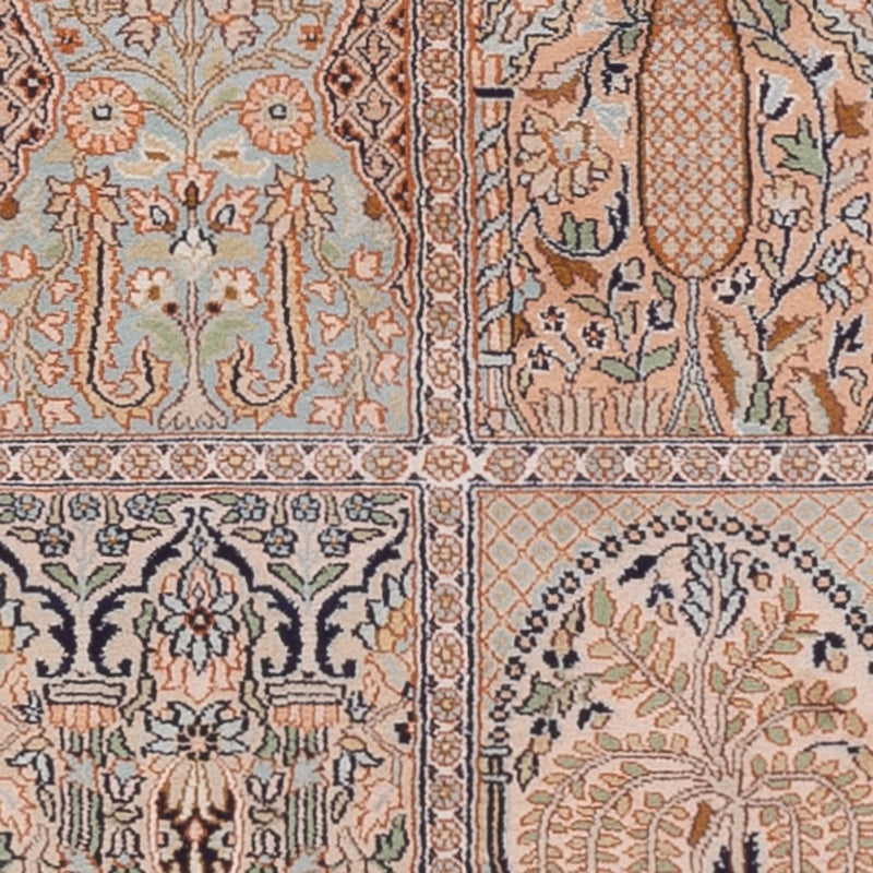 Läufer Seiden - Kaschmir Seide - 243 x 80 cm - beige