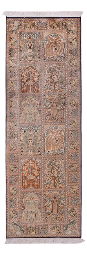 Läufer Seiden - Kaschmir Seide - 237 x 79 cm - beige