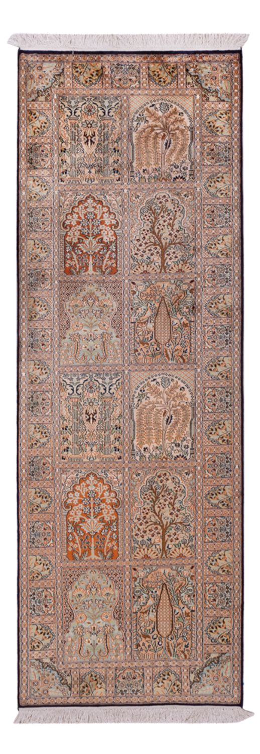 Läufer Seiden - Kaschmir Seide - 237 x 79 cm - beige