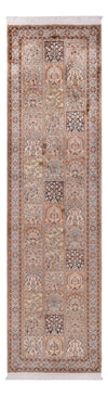 Kaschmir Seide Teppich 81x307cm - Orientteppich - Läufer / Beige / 81 x 307 cm Läufer