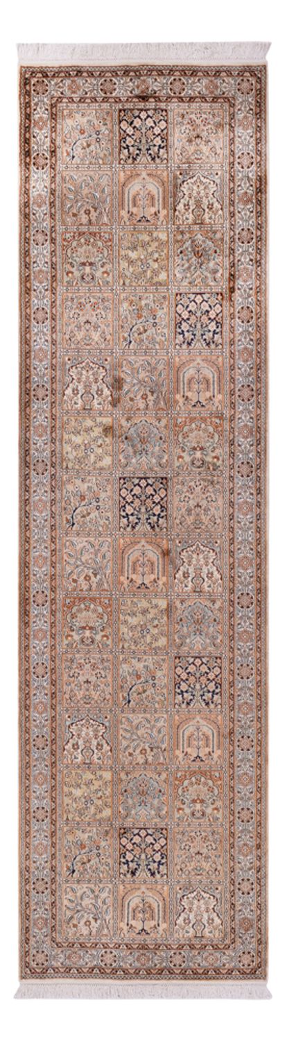 Läufer Seiden - Kaschmir Seide - 307 x 81 cm - beige