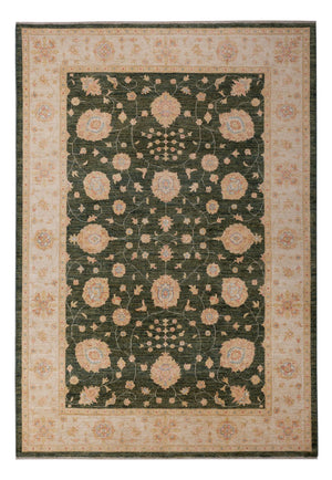 Ziegler Teppich - 298 x 205 cm - dunkelgrün