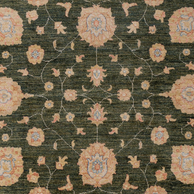 Ziegler Teppich - 298 x 205 cm - dunkelgrün