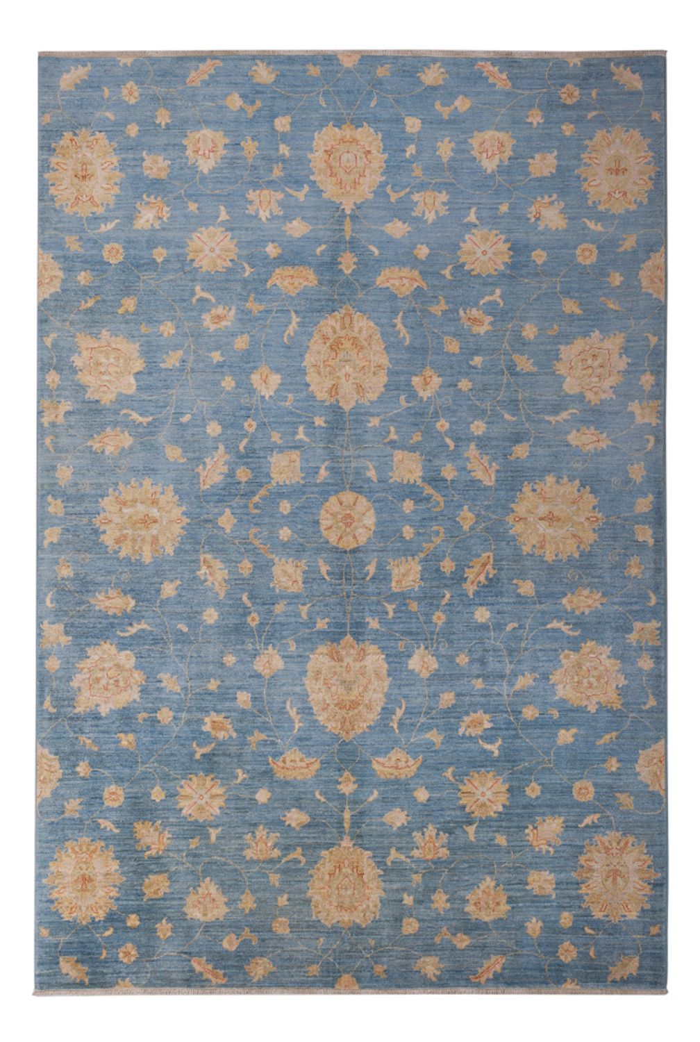 Ziegler Teppich - Modern - 300 x 206 cm - blau