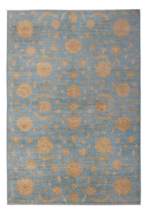 Ziegler Teppich - Modern - 300 x 207 cm - blau
