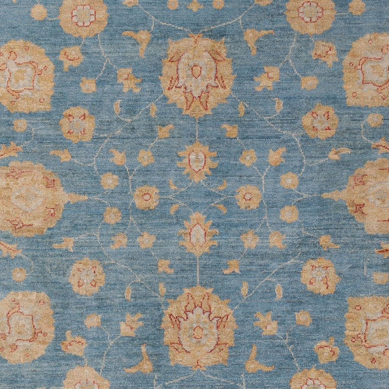 Ziegler Teppich - 296 x 202 cm - blau