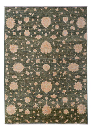 Ziegler Teppich - Modern - 294 x 205 cm - dunkelgrün