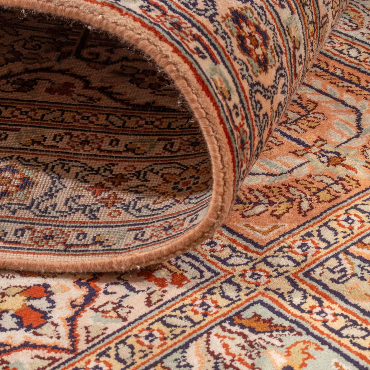 Läufer Seiden - Kaschmir Seide - 285 x 80 cm - beige