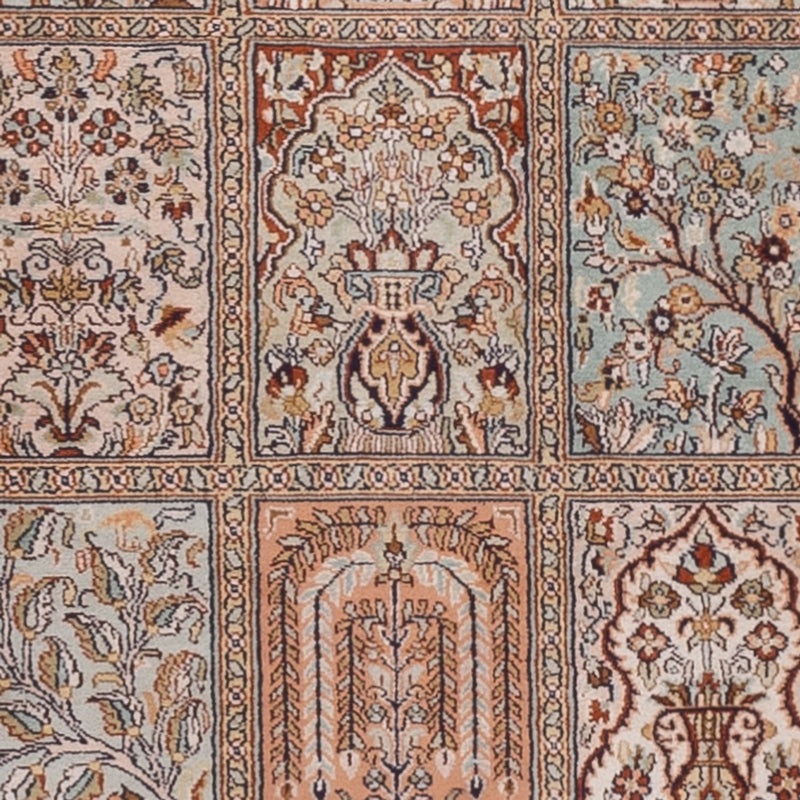 Läufer Seiden - Kaschmir Seide - 287 x 80 cm - dunkelbeige