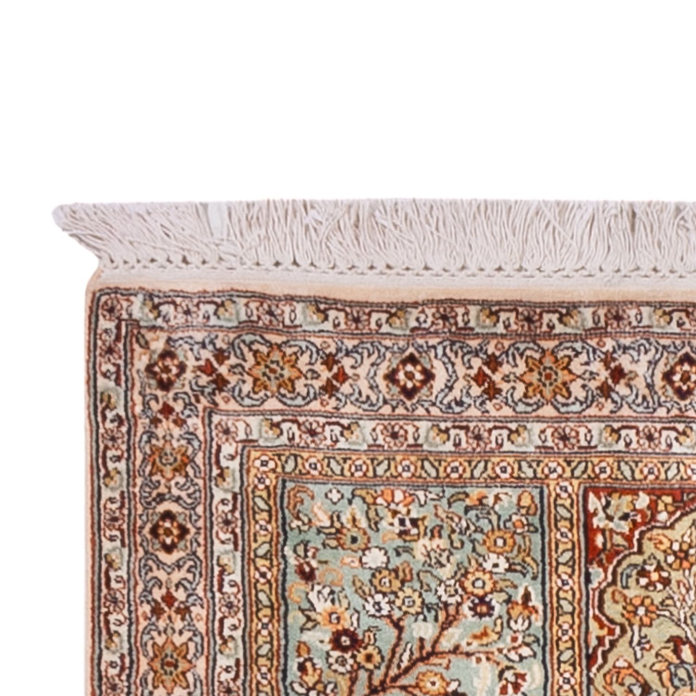 Seta del Kashmir Tappeto 287x80cm - Tappeto orientale