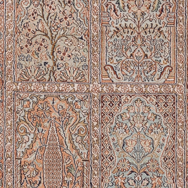 Läufer Seiden - Kaschmir Seide - 296 x 77 cm - dunkelbeige