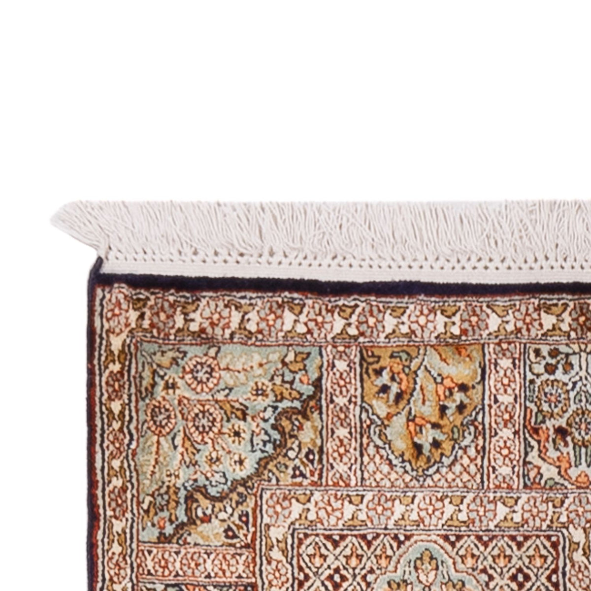 Läufer Seiden - Kaschmir Seide - 296 x 77 cm - dunkelbeige