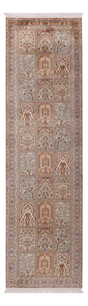 Läufer Seiden - Kaschmir Seide - 303 x 81 cm - dunkelbeige