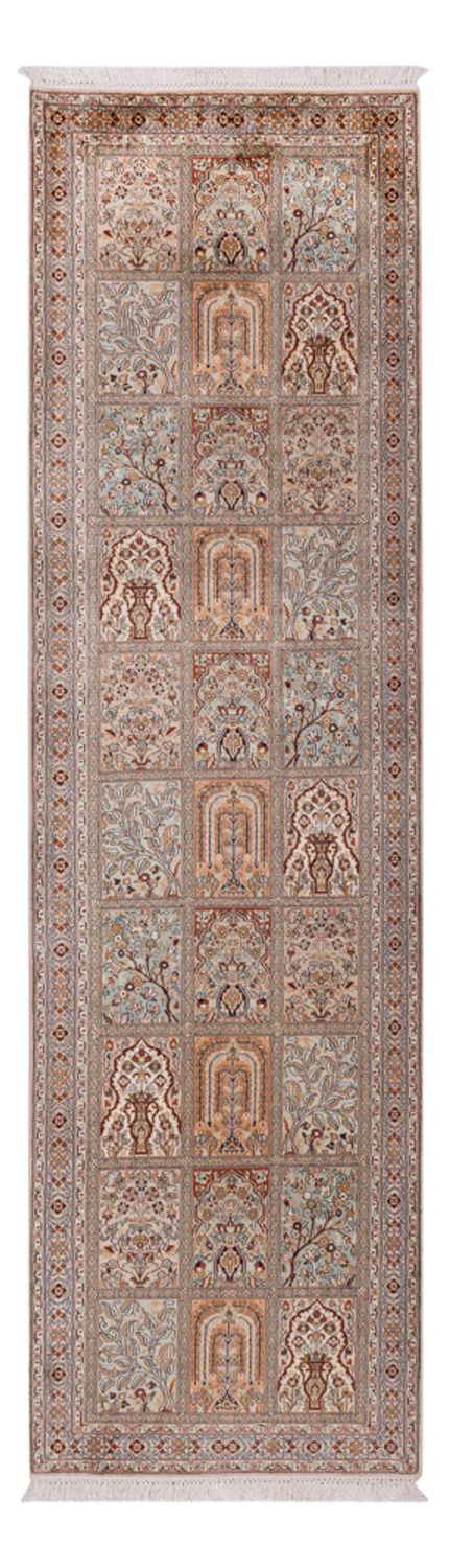 Läufer Seiden - Kaschmir Seide - 303 x 81 cm - dunkelbeige