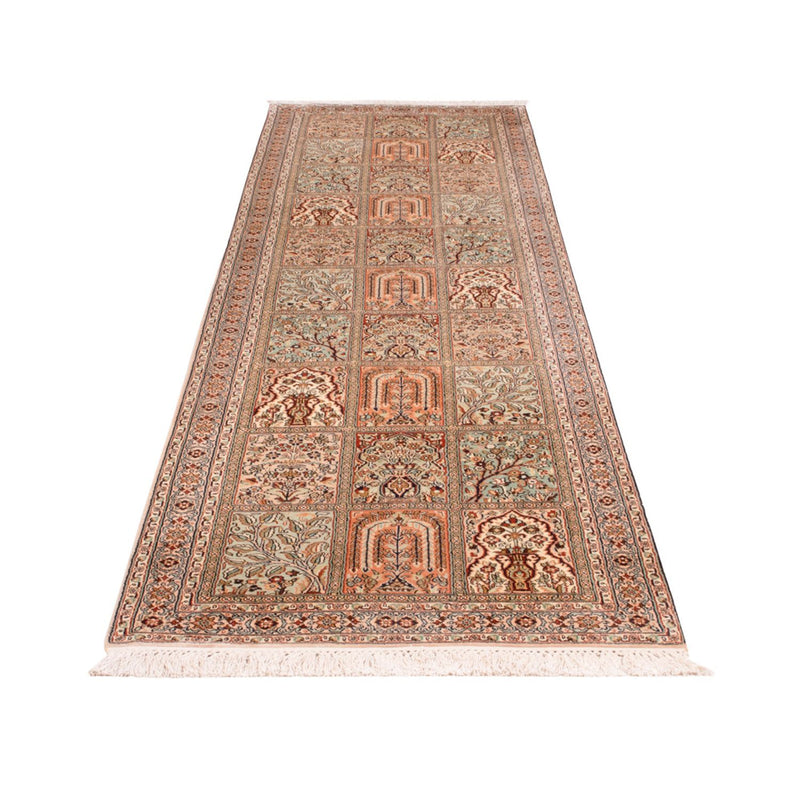Läufer Seiden - Kaschmir Seide - 303 x 81 cm - dunkelbeige