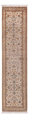 Läufer Seiden - Kaschmir Seide - 325 x 76 cm - beige