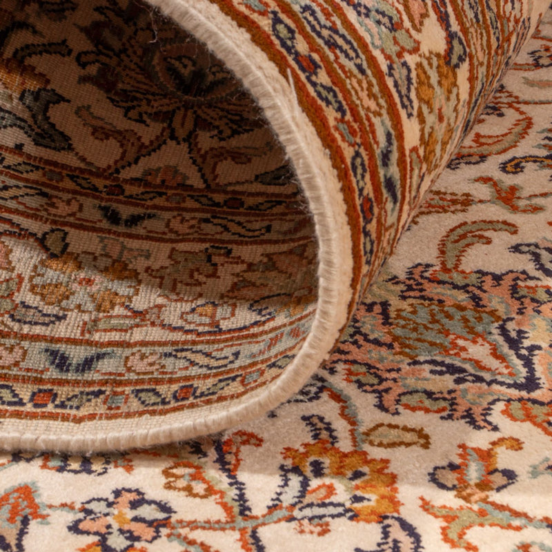 Läufer Seiden - Kaschmir Seide - 325 x 76 cm - beige