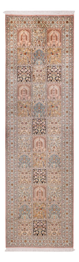 Läufer Seiden - Kaschmir Seide - 280 x 80 cm - dunkelbeige
