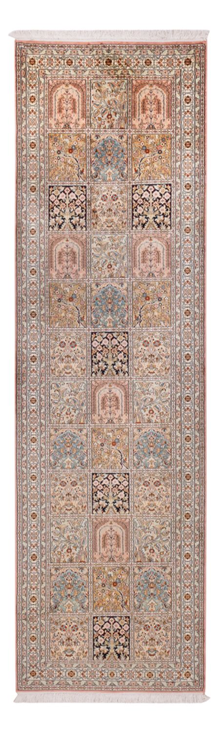 Läufer Seiden - Kaschmir Seide - 280 x 80 cm - dunkelbeige