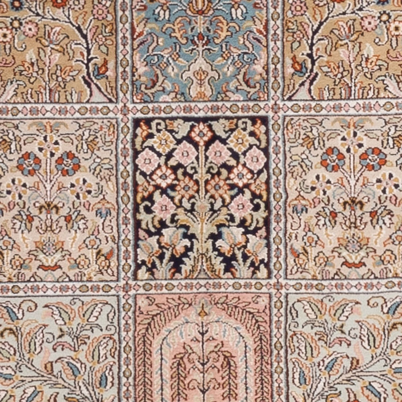 Läufer Seiden - Kaschmir Seide - 280 x 80 cm - dunkelbeige