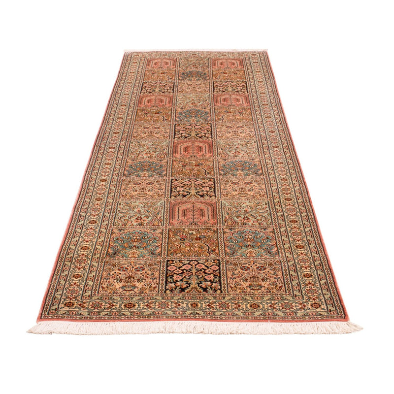 Läufer Seiden - Kaschmir Seide - 280 x 80 cm - dunkelbeige
