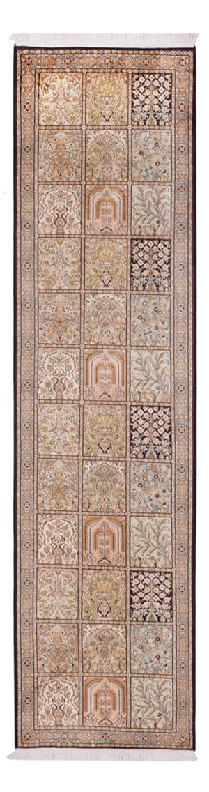Läufer Seiden - Kaschmir Seide - 304 x 77 cm - mehrfarbig