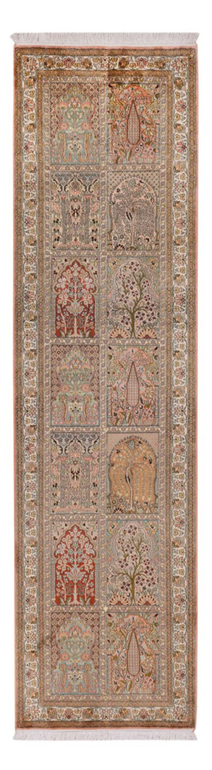 Läufer Seiden - Kaschmir Seide - 287 x 79 cm - mehrfarbig