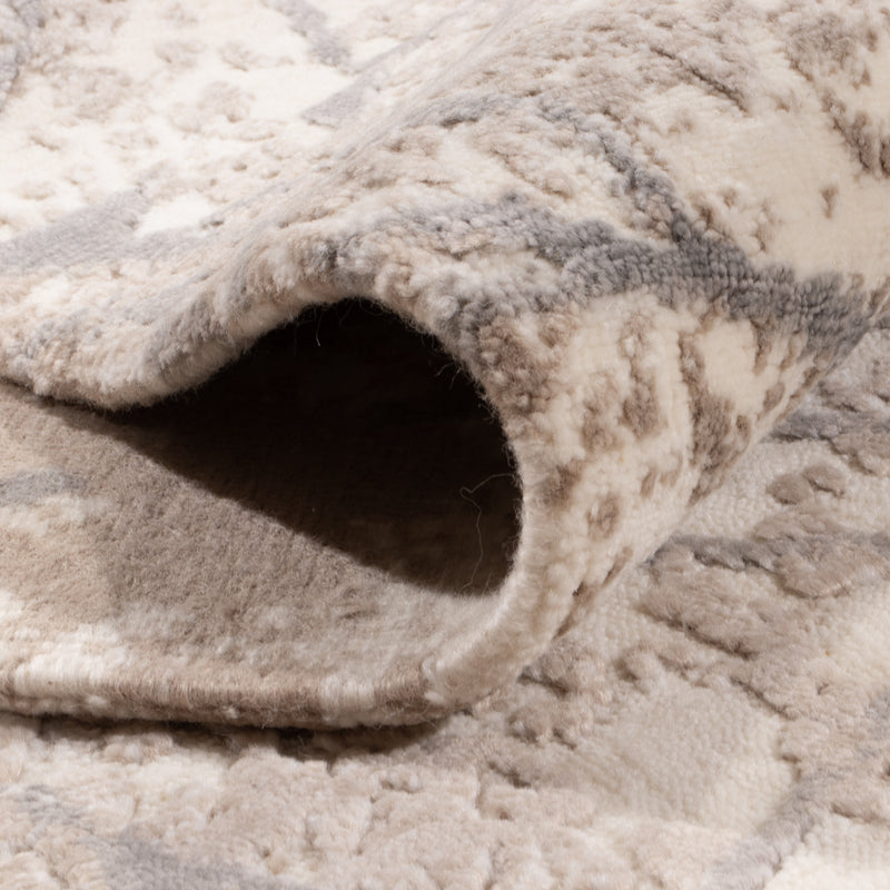 Designer Teppich - 304 x 204 cm - silber