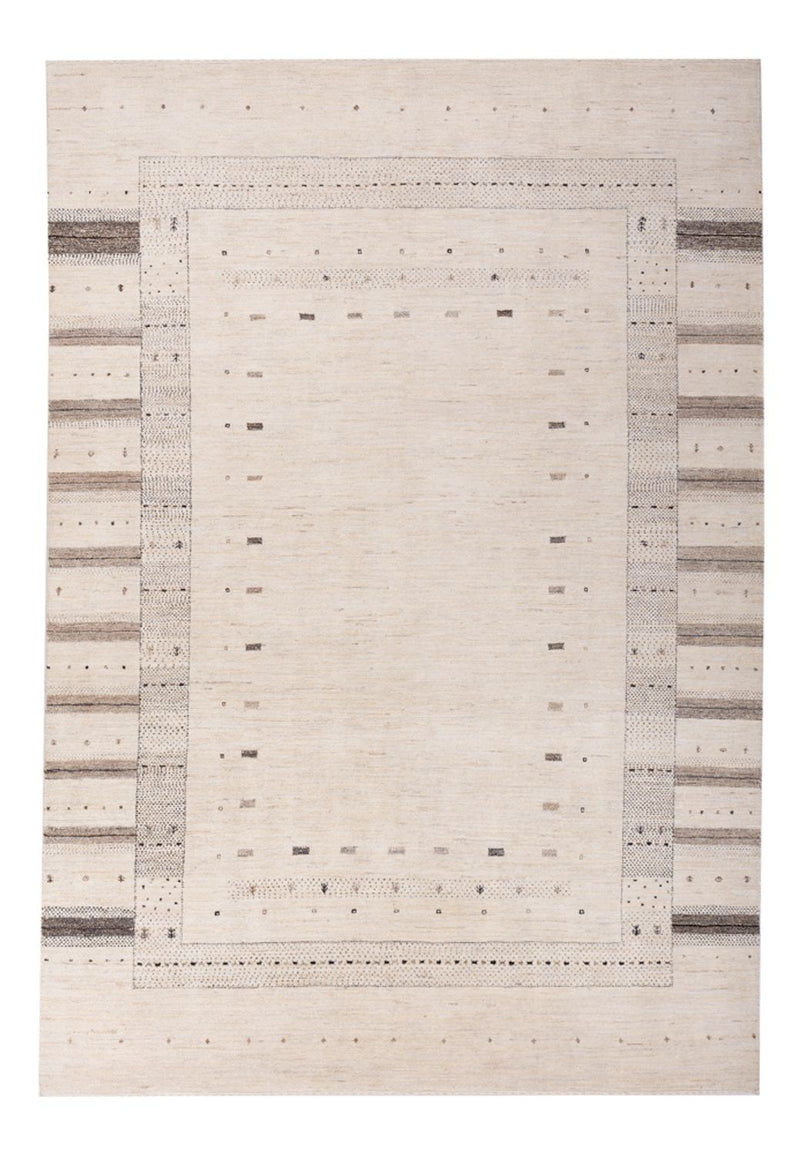 Gabbeh Teppich - Loribaft Indus - 302 x 202 cm - creme