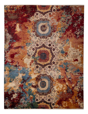 Designer Teppich - 302 x 239 cm - mehrfarbig